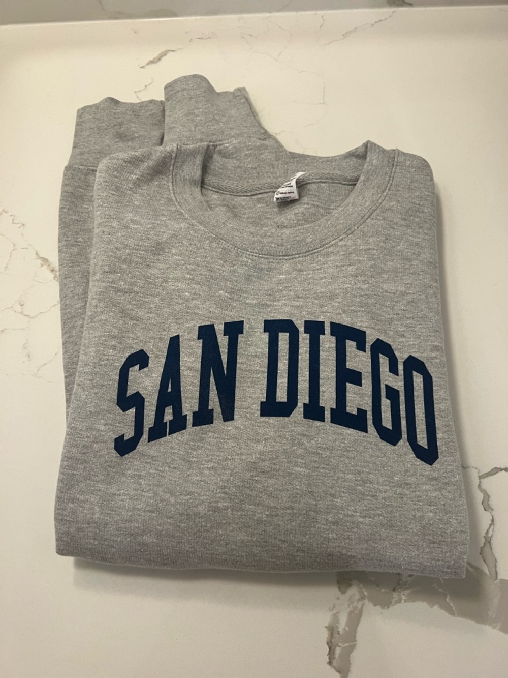 Grey 'San Diego' Crewneck Sweatshirt